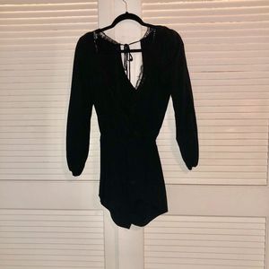 Romper with Lace Trim by Express